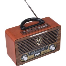M-115BT Vintage Bluetootlu Nostaljik Radyo Ahşap