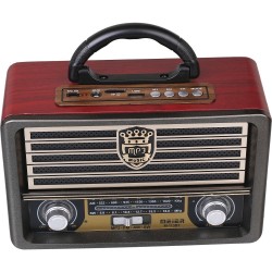 M-113BT Vintage Bluetootlu Nostaljik Radyo Ahşap