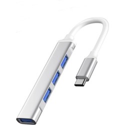 Hepu Type-c 3.1 To USB Hub 4 Port Metal Usb Çoğaltıcı Macbook Uyumlu usb 3.0 Hub Otg Usb Adaptör Çoklayıcı