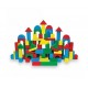  100 Parça Renkli Ahşap Bloklar Eğitici Oyuncak CS-071