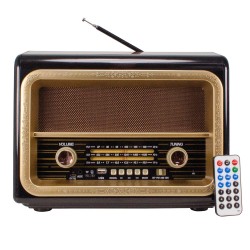 HT-AG1811BT Vintage Radyo Bluetooth Hoparlör Büyük Boy