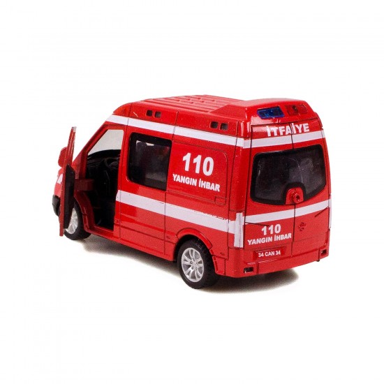 CS-13 Metal Kasa Die-Cast İtfaiye Oyuncak 14 Cm Çek Bırak CS-13 Metal Kasa Die-Cast İtfaiye Oyuncak 14 Cm Çek Bırak
