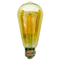 Edison HT64 8W E27 Armut Gövde Rustik Ampul 800 Lümen Günışığı
