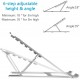 Masa için Ayarlanabilir Metal Dizüstü Bilgisayar Standı 11-16 inch Masa için Ayarlanabilir Metal Dizüstü Bilgisayar Standı 11-16 inch