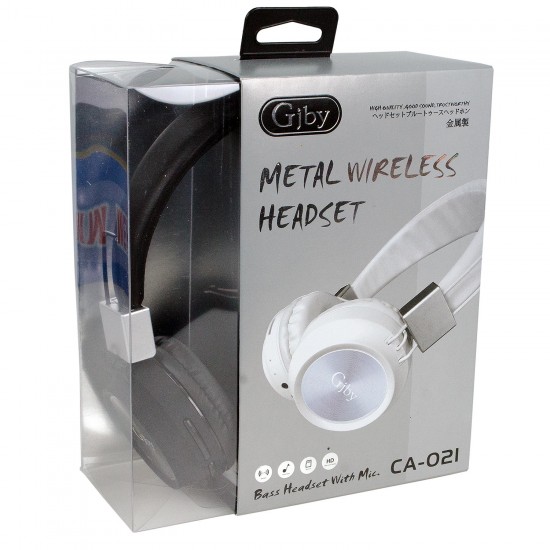 Gjby CA-021 Mikrofonlu Katlanabilir Bluetooth Kulaklık Turuncu