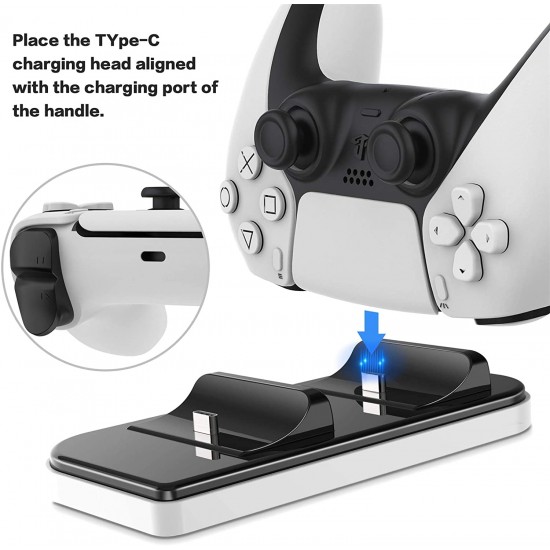 PS5 DualSense Kol Şarj Edici Stand Dock YH-50