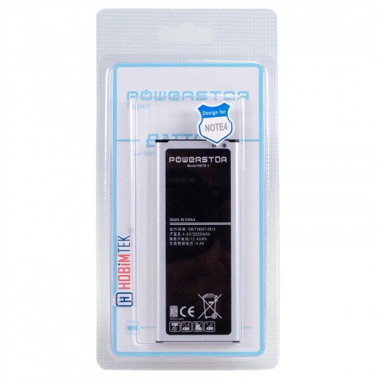 Powerstar Samsung Galaxy Note 4 EB-BN910BBK Batarya 3220mAh Powerstar Samsung Galaxy Note 4 EB-BN910BBK Batarya 3220mAh