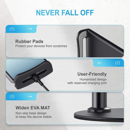 HT-45 Metal Cep Telefonu ve Tablet Standı Döner Başlıklı