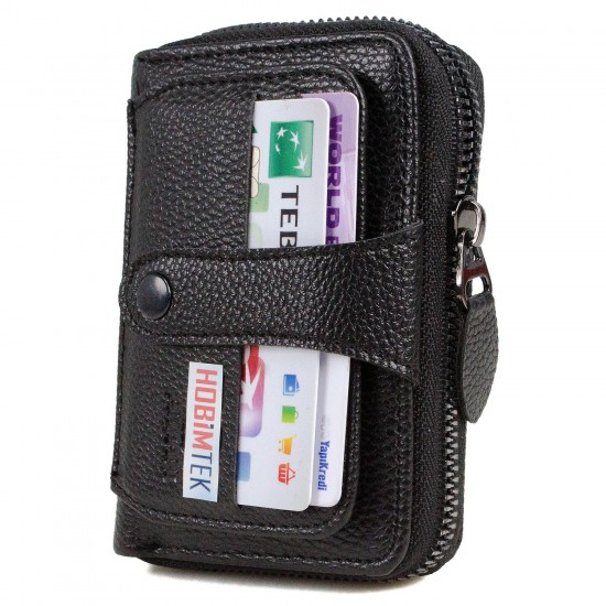 HT-70 Suni Deri 17 Adet Kartlık ve Kağıt Para Bölmeli Cüzdan Unisex