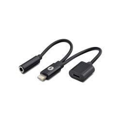 HT-92 Lightning iPhone Ses Adaptörü Kulaklık ve Şarj Aynı Anda