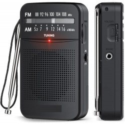 HT-263 Taşınabilir AM/FM Radyo Küçük Boy Cep Radyosu Pilli Radyo