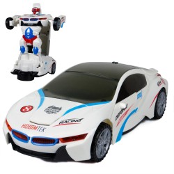 Dönüşen Robot Oyuncak Araba Sesli Işıklı 23 Cm