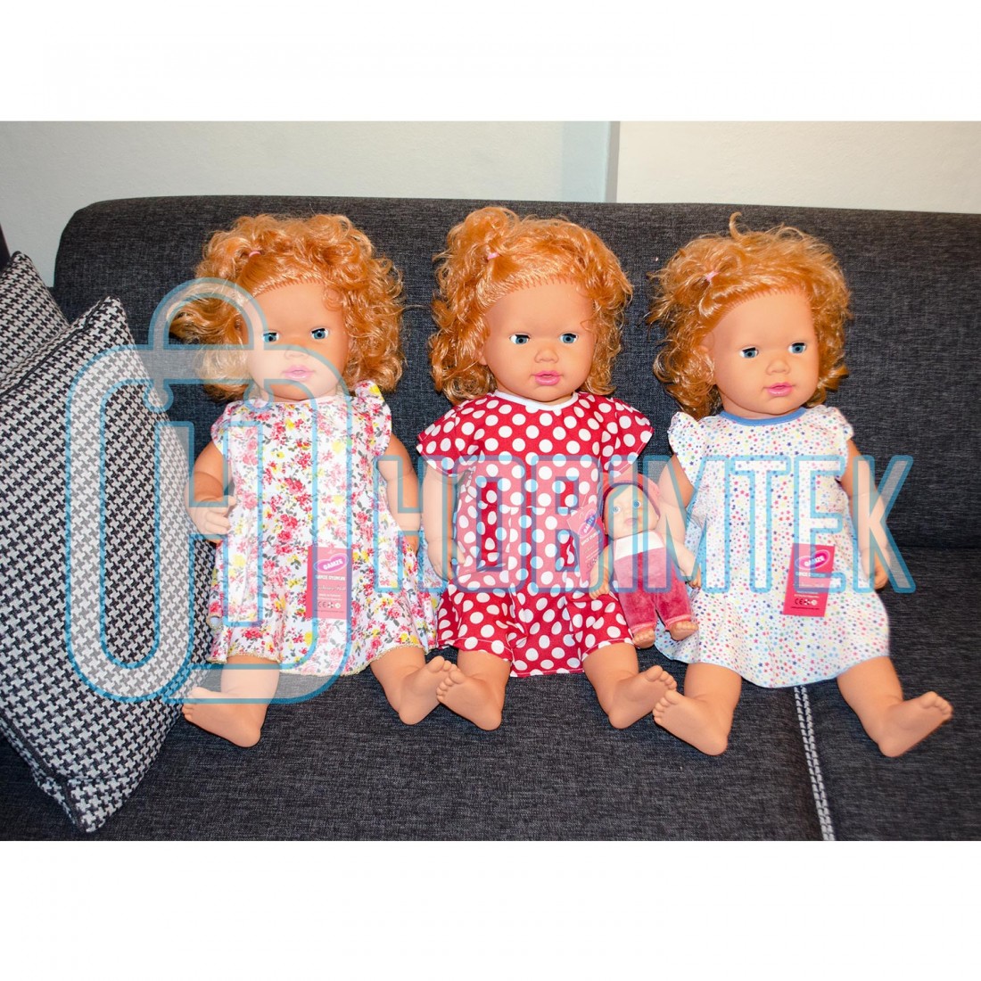 Hobtoys 65 Cm Saçlı Türkçe Konuşan Gerçek Et Bebek Büyük 3