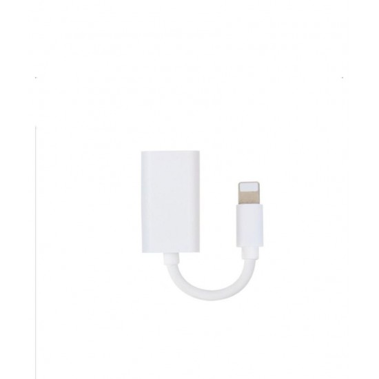 Iphone Çift Lightning  Çıkışlı Kablo Beyaz Dual Audio To Charge Adaptör MA015