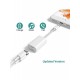 Iphone Çift Lightning  Çıkışlı Kablo Beyaz Dual Audio To Charge Adaptör MA015