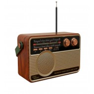 M-506BT Yeni Model Ahşap Radyo FM USB TF Bluetooth Nostaljik FM Radyo