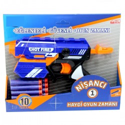 Nişancı 1 Soft Dart Atan Oyuncak Nerf Benzeri Oyuncak
