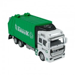 Diecast Çek Bırak Çöp Kamyonu Büyük Boy 21 cm Oyuncak Kamyon