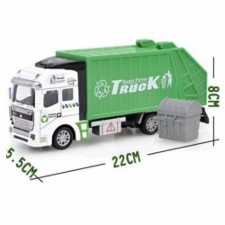 Diecast Çek Bırak Çöp Kamyonu Büyük Boy 21 cm Oyuncak Kamyon