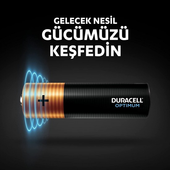 Duracell Optimum AAA Alkalin Pil, 1.5 V LR03 MN2400, 4’lü Paket Duracell Optimum AAA Alkalin Pil, 1.5 V LR03 MN2400, 4’lü Paket