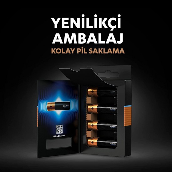 Duracell Optimum AAA Alkalin Pil, 1.5 V LR03 MN2400, 4’lü Paket Duracell Optimum AAA Alkalin Pil, 1.5 V LR03 MN2400, 4’lü Paket