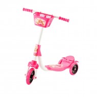 Frenli Barbie Figürlü Kız Çocuk Scooter 3 Tekerli Scooter 