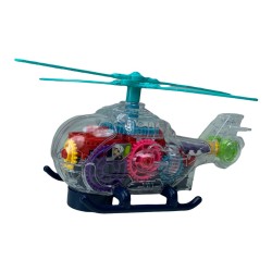 Sesli Işıklı Helikopter Çarp Devam Et Helikopter 19 Cm	