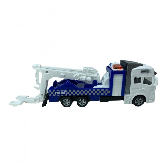 Çek Bırak Polis Çekici Kamyonu 20 Cm Polis Aracı