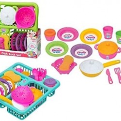 Büyük Boy Oyuncak Mutfak Seti - Candy Bulaşık Seti 37 Parça Kız Oyun Seti