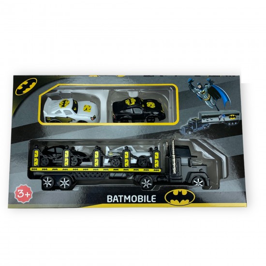 Batman Tır Araç Seti 25 Cm Tır 4 Araba Oyuncak 