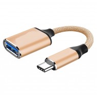 USB OTG To Type-C Data Şarj Çevirici Dönüştürücü Adaptör Hub
