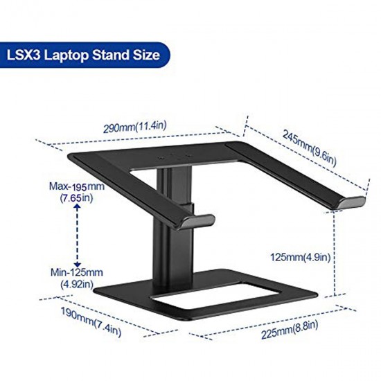 Masa için Ayarlanabilir Dizüstü Bilgisayar Standı Asansörlü Laptop Standı 10- 17.3 İnç Yükseklik Ayarlı Sehpa 