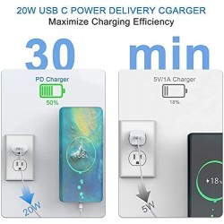 Hepu 20W GAN Pd Girişli 3.0 Qualcomm Hızlı Şarj Aleti Type-C Kablo Çift Çıkışlı Fast Charger Samsung Huawei Xiaomi Uyumlu HP-C29