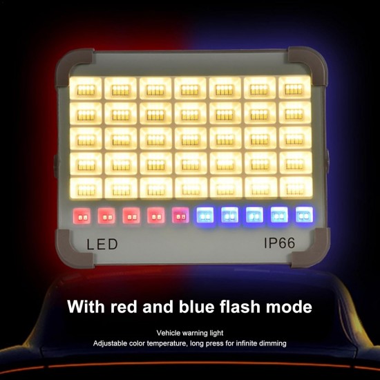 L33 Solar Taşınabilir LED Kamp Lambası 150W 336 LED USB Şarjlı USB + Solar Şarj Su Geçirmez Flaşhör 4 Mod IP66 