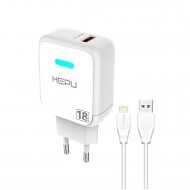Hepu Iphone Tüm Serilerle Uyumlu Gerçek 18W 3.0 Qualcomm Hızlı Şarj Aleti iphone 7-8-9-X-11 11 Pro Max 12 12 Pro 13 14
