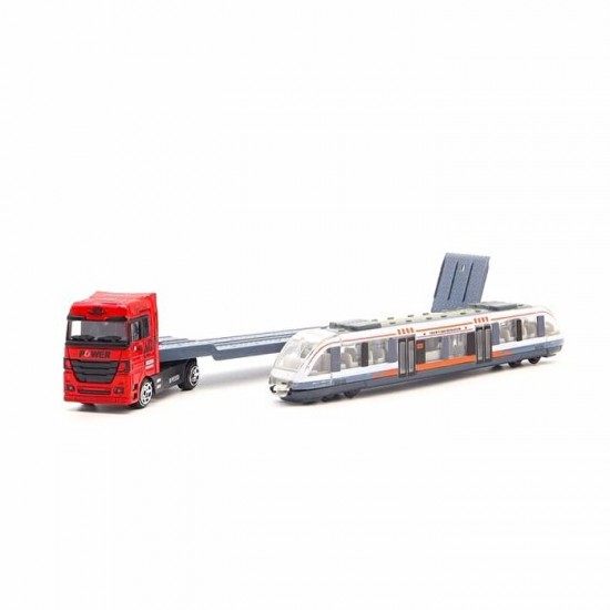 Metal Mega Metro Vagonu ve Taşıyıcı Tır 28 Cm Tır Metal Mega Metro Vagonu ve Taşıyıcı Tır 28 Cm Tır