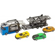 Taşıyıcı Tır ve Üç Adet Araba Teamsterz Transporter Araç Set 3’lü