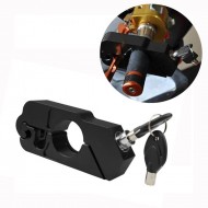 Metal Motosiklet Kilidi Gidon Tipi Motor Kilit Kırılmaz Su Geçirmez Siyah