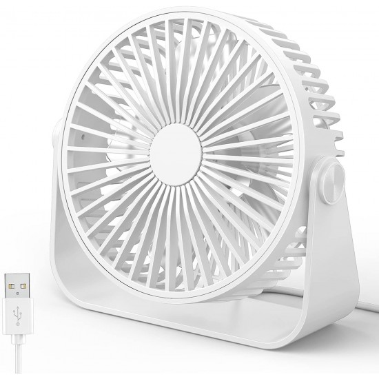 Taşınabilir Mini Şarjlı Standlı Masa Üstü Vantilatör Fanı Soğutucu Işıklı 3 Kademe Güçlü Ev Ofis 22 Cm Vantilatör