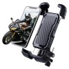 HT-171 Bisiklet Telefon Tutucu Gidon Tipi Motosiklet Telefon Tutucu 360 Dönebilir Darbe Emici Tutacak