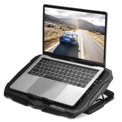 S18 Ayarlanabilir Sessiz 4 Fanlı Notebook Soğutucu Stand Laptop Cooler Bilgisayar Soğutucu Standı