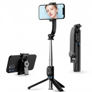 C01 Çok Amaçlı Selfie Çubuğu Masa Üstü Tripod Kumandalı Selfie  360 Derece Dönebilir 107 Cm