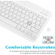 Şarj Edilebilir Bluetooth Klavye Mouse Seti Mac/Tablet/iPad/PC/Dizüstü Bilgisayar için Ultra İnce Tam Boyutlu Klavye