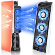 PS5 Soğutucu Led Işıklı Sessiz Fan 2 Kademeli Soğutucu USB3.0 Radyatör Isı Emici Playstation 5