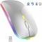 Q7 Kablosuz 2.4 Wireless Mouse Sessiz Tık RGB Şarjlı  Bluetooth 5.1 Pc Laptop Tv Mac Uyumlu Mouse