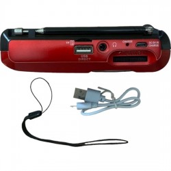 Şarjlı Cep Radyosu Bluetooth Fm Radyo USB Tf Kart Şarjlı Cep Radyosu 3 Band Icf-8bt