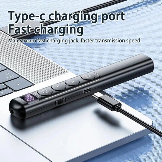 Dijital Ekranlı Şarjlı Lazer Sunum Kumandası Şarj Göstergeli Lazer Powerpoint Laser Pointer Slayt Atlatıcı Dijital Ekranlı Şarjlı Lazer Sunum Kumandası Şarj Göstergeli Lazer Powerpoint Laser Pointer Slayt Atlatıcı