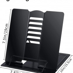 Metal Kitap Okuma Standı 6 Kademe Ayarlanabilir Kitap Tutucu Ofis Çalışma Ders