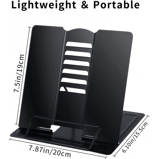 Metal Kitap Okuma Standı 6 Kademe Ayarlanabilir Kitap Tutucu Ofis Çalışma Ders Metal Kitap Okuma Standı 6 Kademe Ayarlanabilir Kitap Tutucu Ofis Çalışma Ders