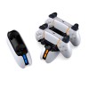 PS5 Kol Şarj Edici Stand Dock Led Işıklı Göstergeli Çift Kol Şarjı TP5-05103